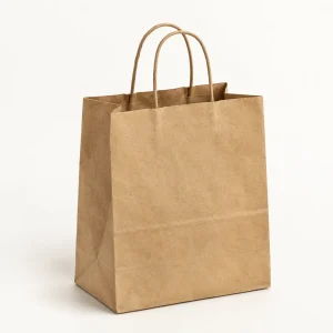 sac kraft à poignées grand ; visuel généré par IA, non contractuel