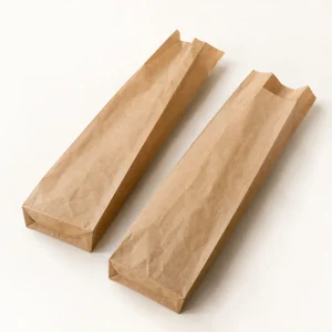 Sachet baguette kraft ; illustration générée par IA, non contractuelle