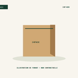 Illustration de format : Sac kraft sans poignées (non contractuelle)